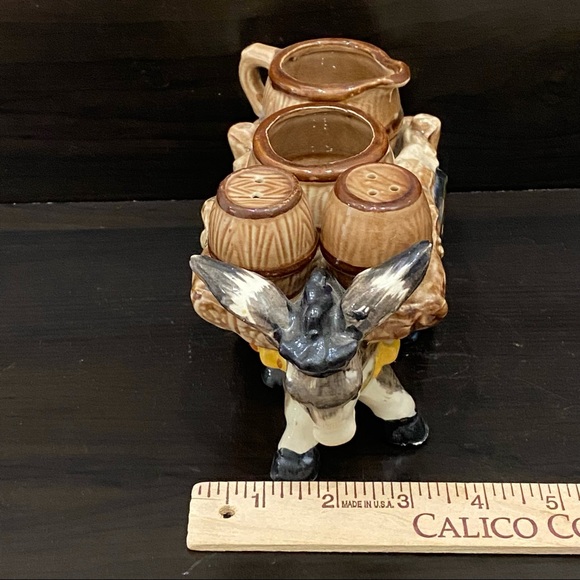 Vintage Porcelain Donkey S+P Condiment Set - Picture 12 of 16